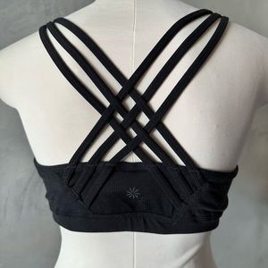 NWOT Athleta black Sports Bra - size M